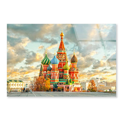 Moscow, Russia, Red Square, View  Acrylic Glass Print Tempered Glass Wall Art 100% Made in Australia Ready to Hang