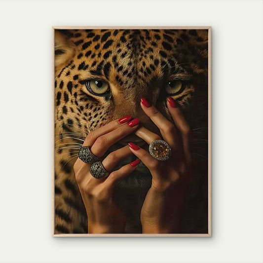 Vintage Female Power Leopard Face Fashion Home Decor Premium Quality Poster Print Choose Your Sizes - Bella Home Decor