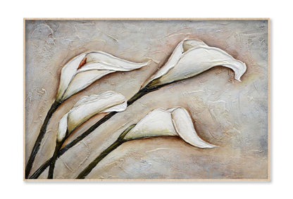 Calla Lily White Flower Oil Painting Wall Art Limited Edition High Quality Print