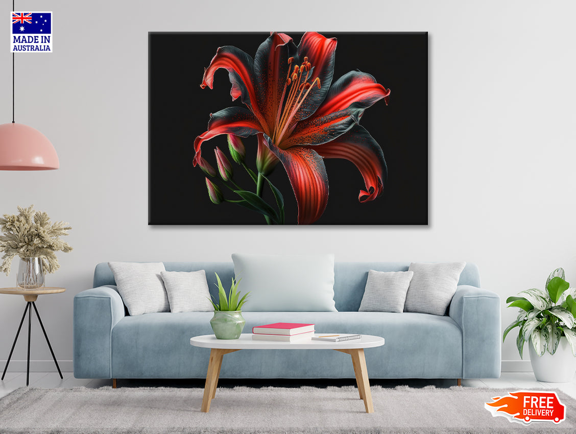 View of Lily Blossom Print 100% Australian Made - Bella Home Decor