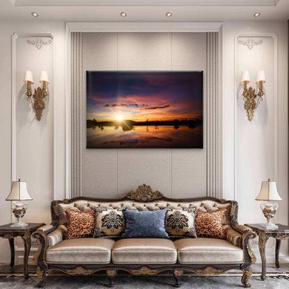 Sunset Calm Lake Kakadu National Park Australia Wall Art Decor 100% Australian Made