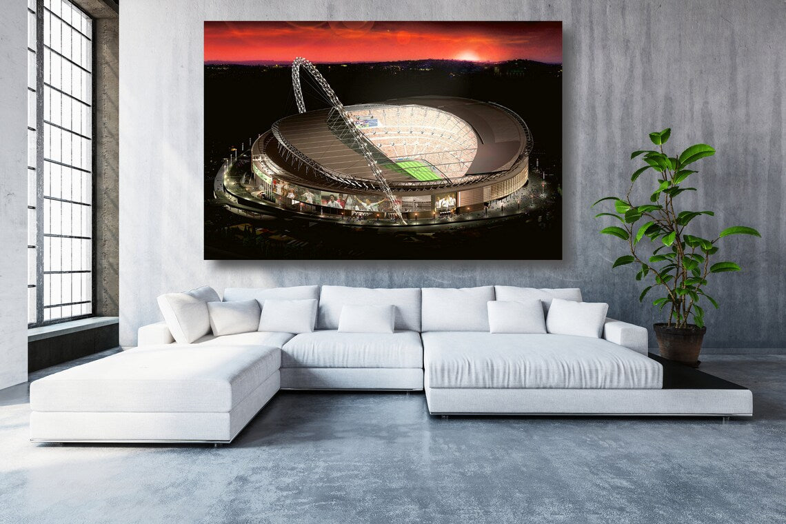 Wembley Stadium UV Direct Aluminum Print Australian Made Quality