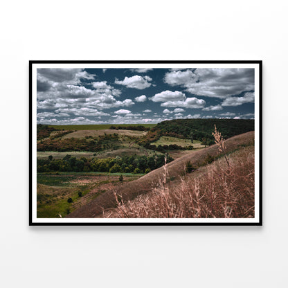 View of a Cloudy Sky and Forest Scenery Home Decor Premium Quality Poster Print Choose Your Sizes