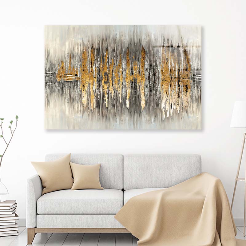 Modern Abstract Oil Painting Acrylic Glass Print Tempered Glass Wall Art 100% Made in Australia Ready to Hang