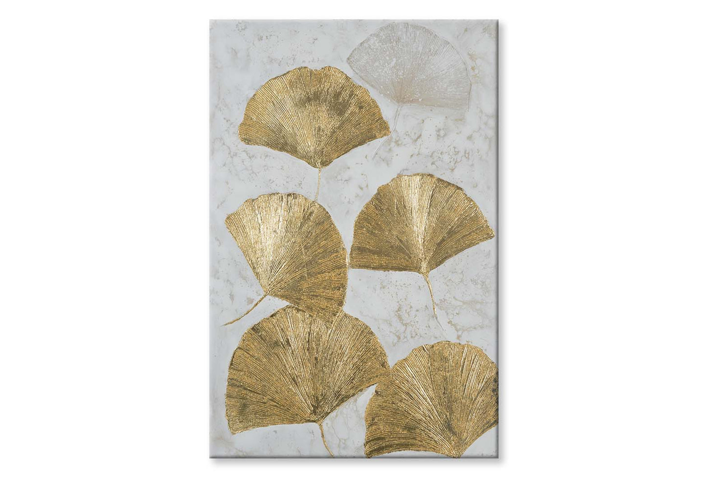 Gold Leaf Art, Ginkgo Leaf, Texture Wall Art Limited Edition High Quality Print