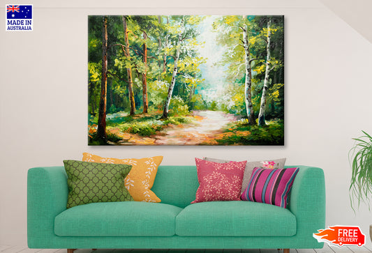 Summer Forest Oil Painting Limited Edition High Quality Print