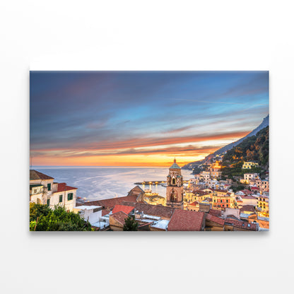 Beautiful Sky with Amalfi Coast Print 100% Australian Made - Bella Home Decor