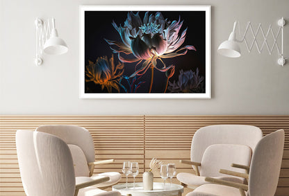 Close-Up of a Flower at Night Home Decor Premium Quality Poster Print Choose Your Sizes