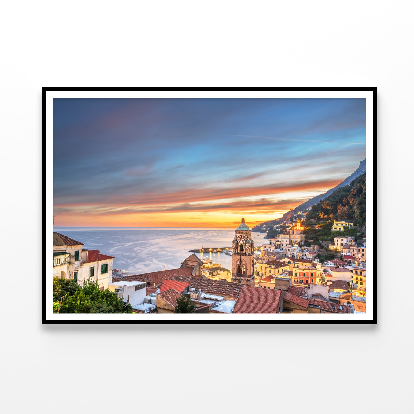 Beautiful Sky with Amalfi Coast Home Decor Premium Quality Poster Print Choose Your Sizes - Bella Home Decor