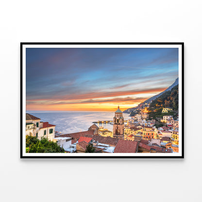 Beautiful Sky with Amalfi Coast Home Decor Premium Quality Poster Print Choose Your Sizes - Bella Home Decor