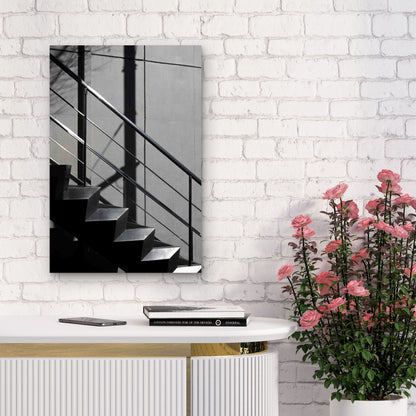 Abstract City Building Shadows 60x90cm Metal Print Ready to Hang