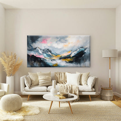 Bold Strokes High Altitudes Wall Art Canvas Office Home Room Framed 120x60cm - Bella Home Decor