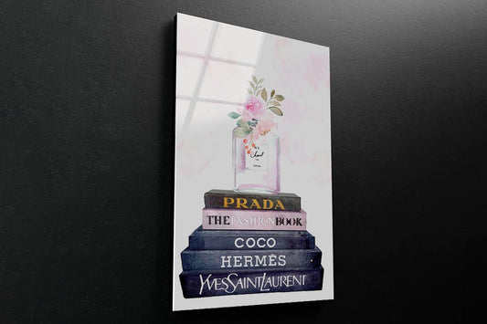 Pink Elegant Perfume 3D Design Acrylic Glass Print Tempered Glass Wall Art 100% Made in Australia Ready to Hang