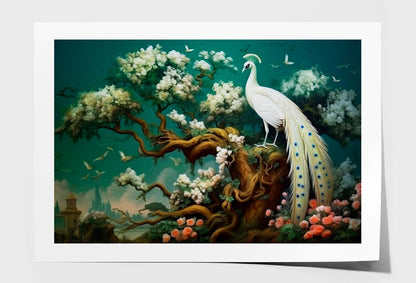 3d Art Render Illustration Peacock Wall Art Limited Edition High Quality Print