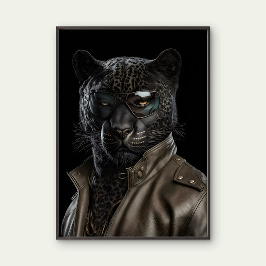 Black Panther Leather Suit Fashion Home Decor Premium Quality Poster Print Choose Your Sizes - Bella Home Decor