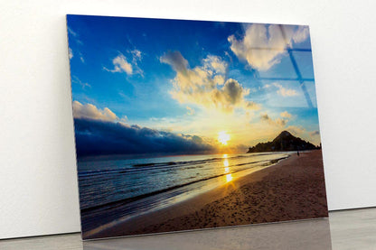 Beautiful Sunset Beach Scenery in Thailand Acrylic Glass Print Tempered Glass Wall Art 100% Made in Australia Ready to Hang