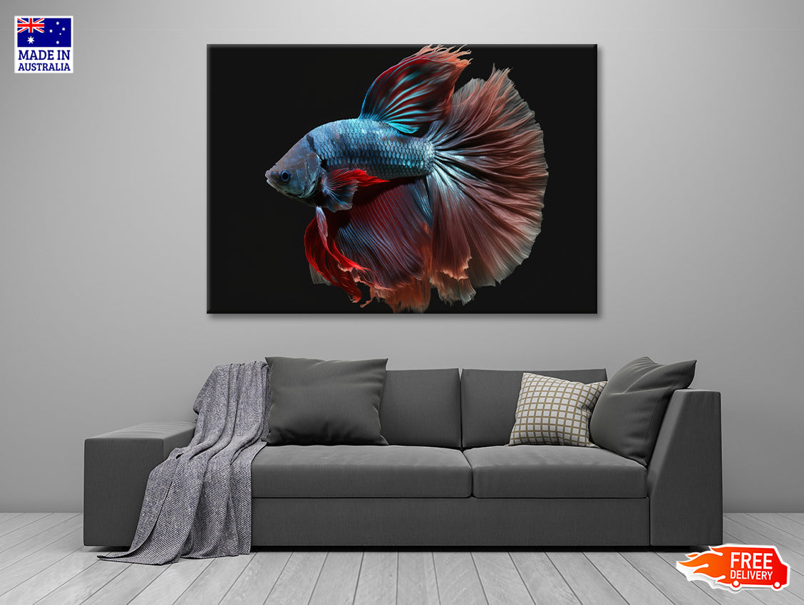 Colorful Fish Swimming In the Water Print 100% Australian Made - Bella Home Decor
