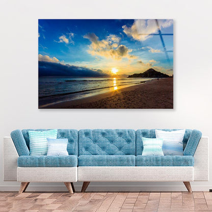 Beautiful Sunset Beach Scenery in Thailand Acrylic Glass Print Tempered Glass Wall Art 100% Made in Australia Ready to Hang