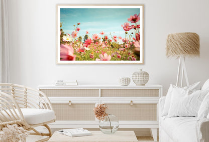 Cosmos Flower Blossom in Garden Home Decor Premium Quality Poster Print Choose Your Sizes