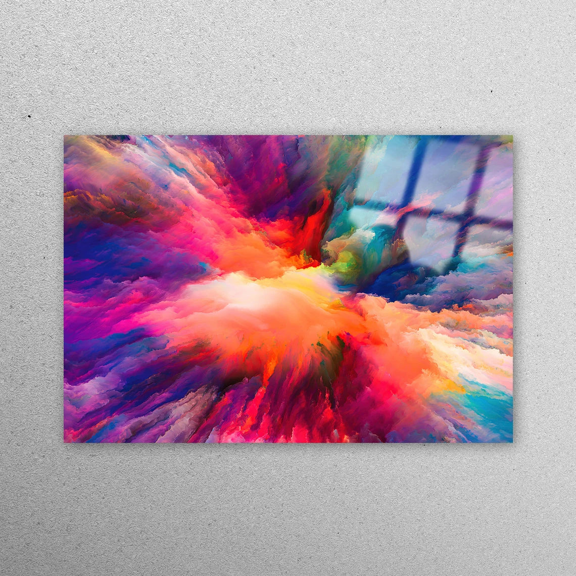 Color Splash Cloud Acrylic Glass Print Tempered Glass Wall Art 100% Made in Australia Ready to Hang