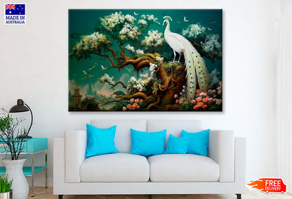 3d Art Render Illustration Peacock Wall Art Limited Edition High Quality Print