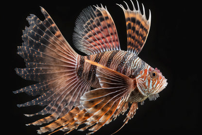 Close up Red Lionfish Print 100% Australian Made - Bella Home Decor