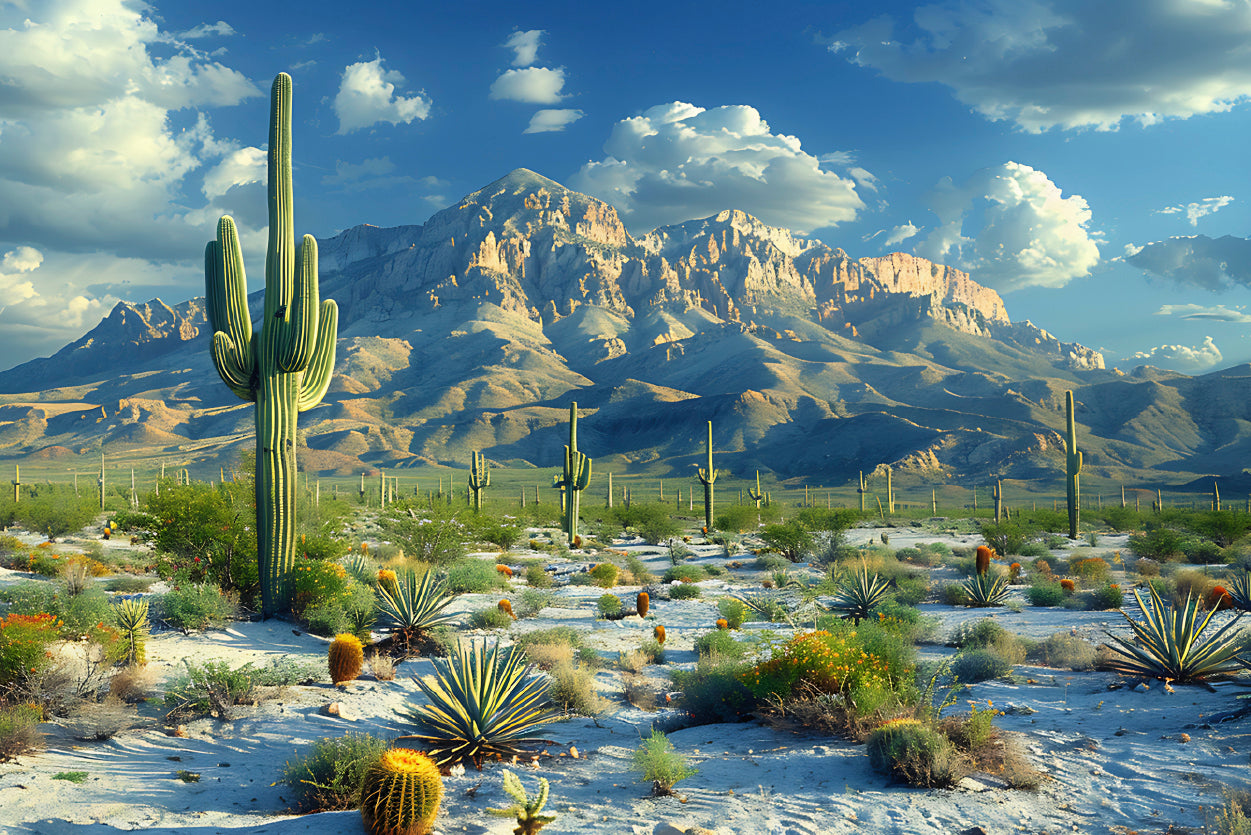 Cactus in the Desert Print 100% Australian Made - Bella Home Decor