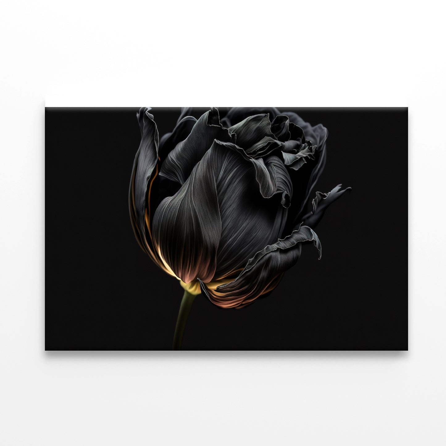 Striking Black Flower with a Vibrant Yellow Print 100% Australian Made - Bella Home Decor