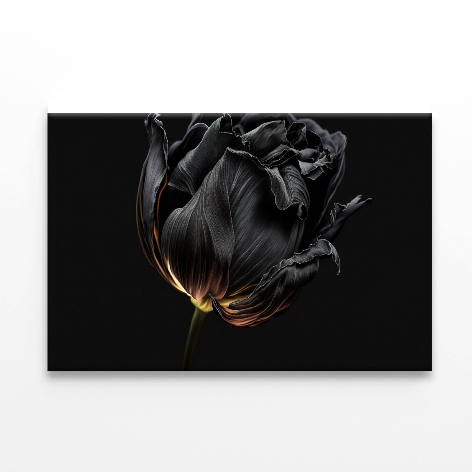 Striking Black Flower with a Vibrant Yellow Print 100% Australian Made - Bella Home Decor