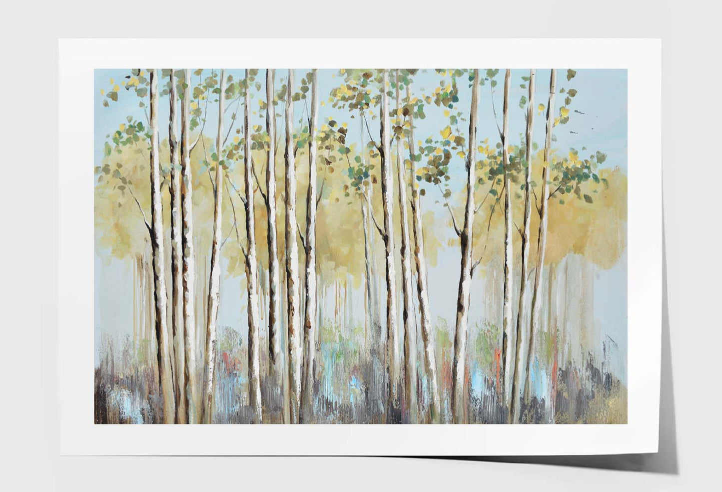 Woods, Green, spring, Painting Wall Art Limited Edition High Quality Print