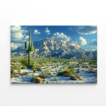 Cactus in the Desert Print 100% Australian Made - Bella Home Decor
