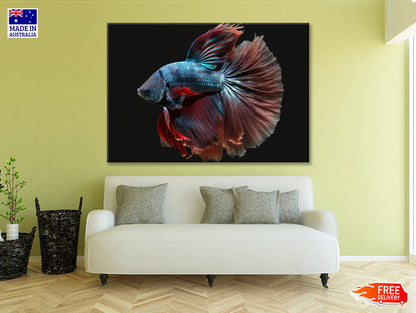 Colorful Fish Swimming In the Water Print 100% Australian Made - Bella Home Decor