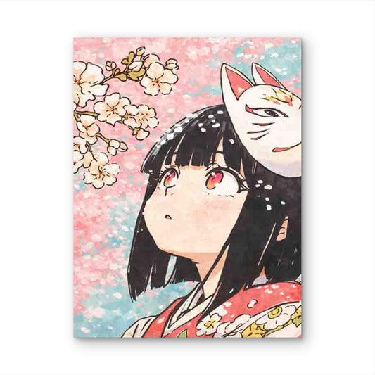 Featuring a Cherry Blossom Girl 60x90cm Metal Print Ready to Hang