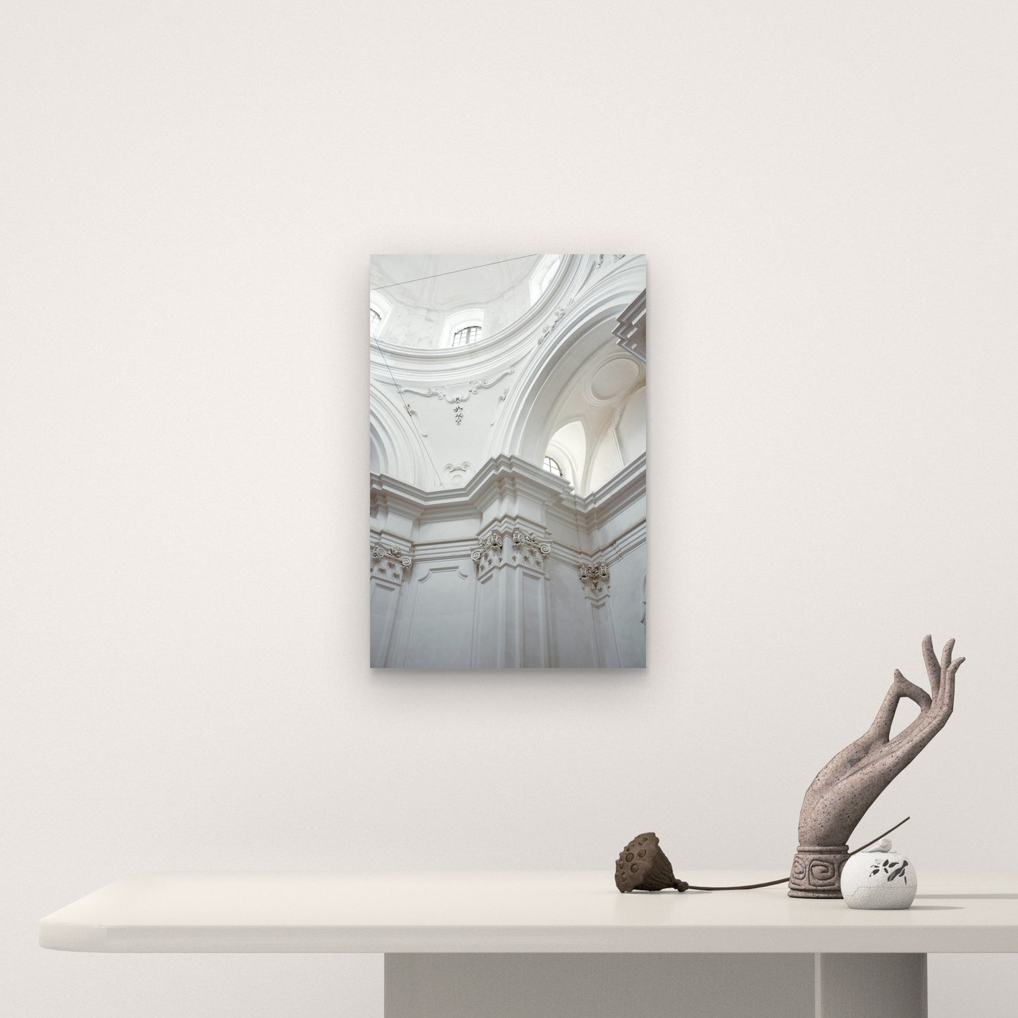Rome Italy Cathedral Dome Architecture 40x60cm Metal Print Ready to Hang