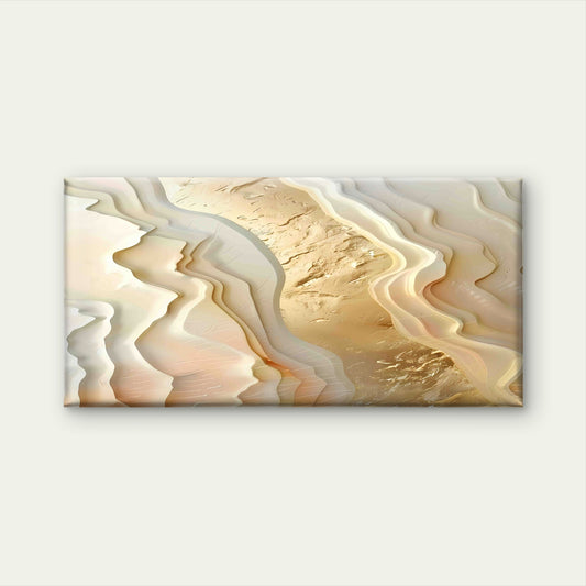 Modern Beige Abstract Dunes Wall Art Canvas Office Home Room Framed 120x60cm