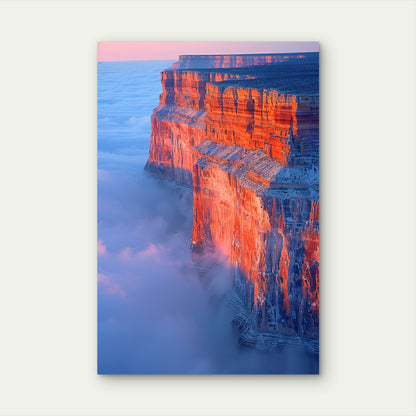 USA Grand Canyon Sunrise Landscape 40x60cm Metal Print Ready to Hang