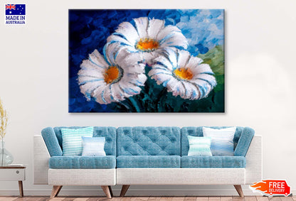 Painting Daisies Flowers in the Garden Wall Art Limited Edition High Quality Print