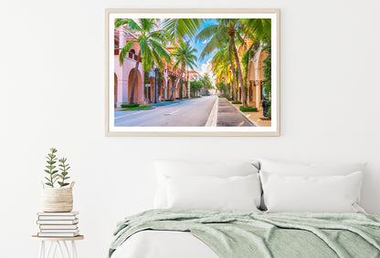 Palm Trees in Streets of Florida Home Decor Premium Quality Poster Print Choose Your Sizes - Bella Home Decor