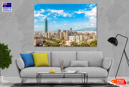 View of Taipei City Taiwan Print 100% Australian Made