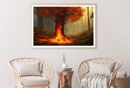 Autumn Tree in the Forest Home Decor Premium Quality Poster Print Choose Your Sizes - Bella Home Decor