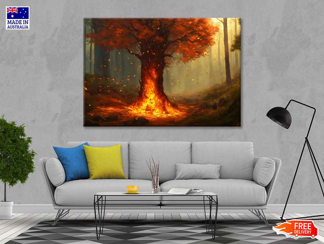 Autumn Tree in the Forest Print 100% Australian Made