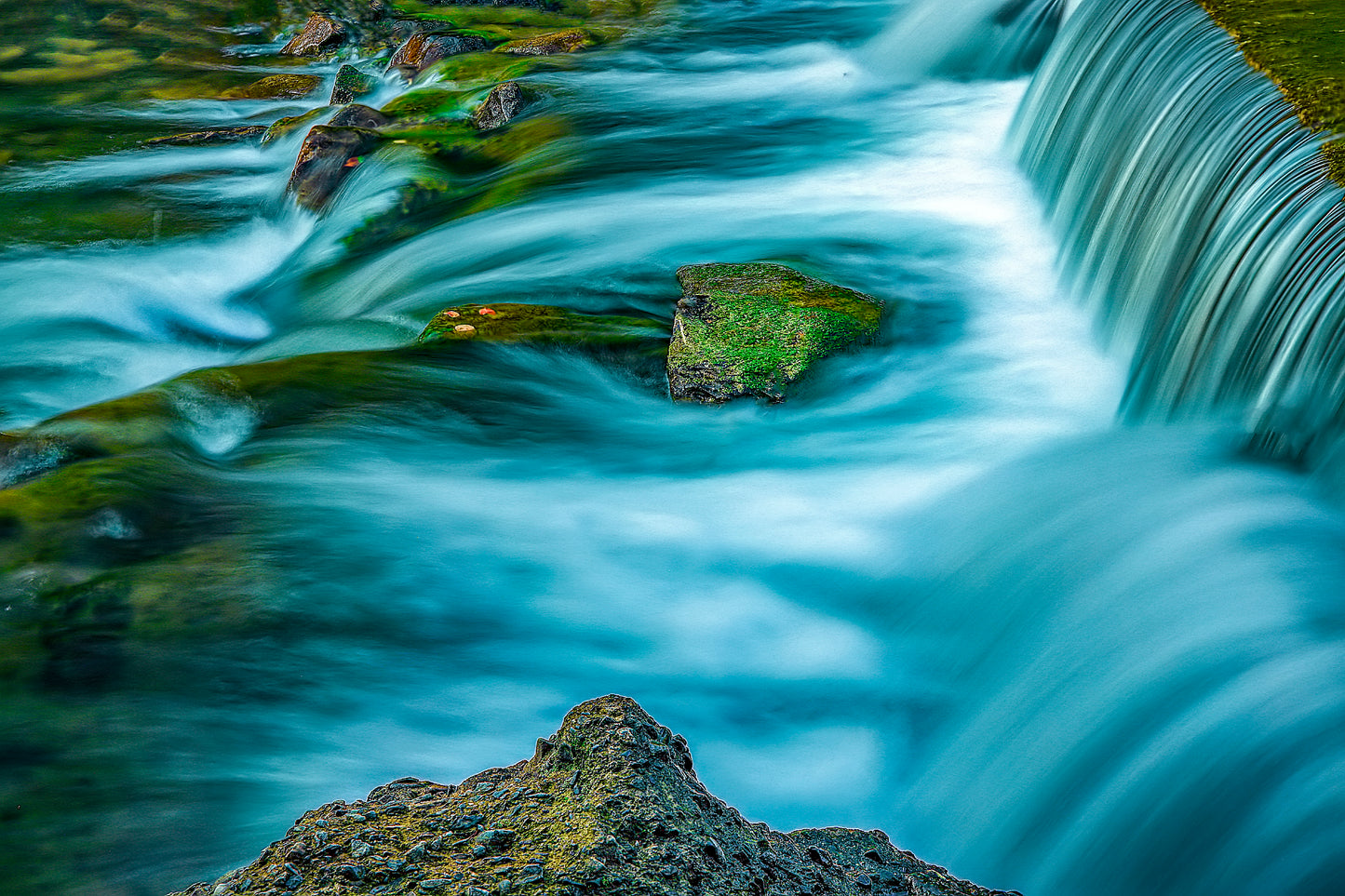 Flowing Water in Stream in Shuangliu National Forest Home Decor Premium Quality Poster Print Choose Your Sizes