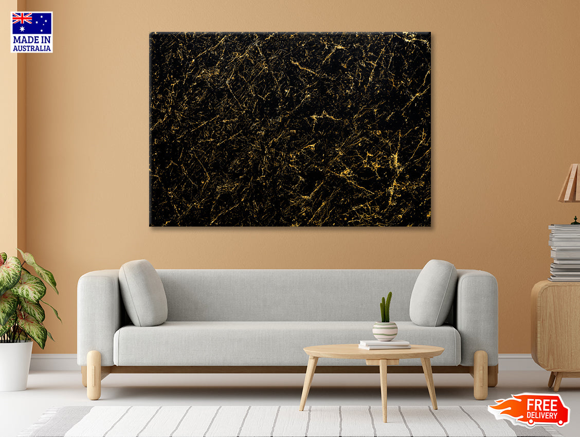 Premium Black and Gold Modern Art Print 100% Australian Made - Bella Home Decor