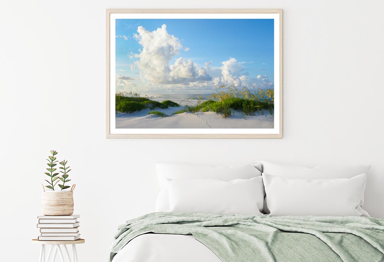Early Morning Light on A Beautiful White Sand Beach of The Florida Gulf Coast Home Decor Premium Quality Poster Print Choose Your Sizes - Bella Home Decor