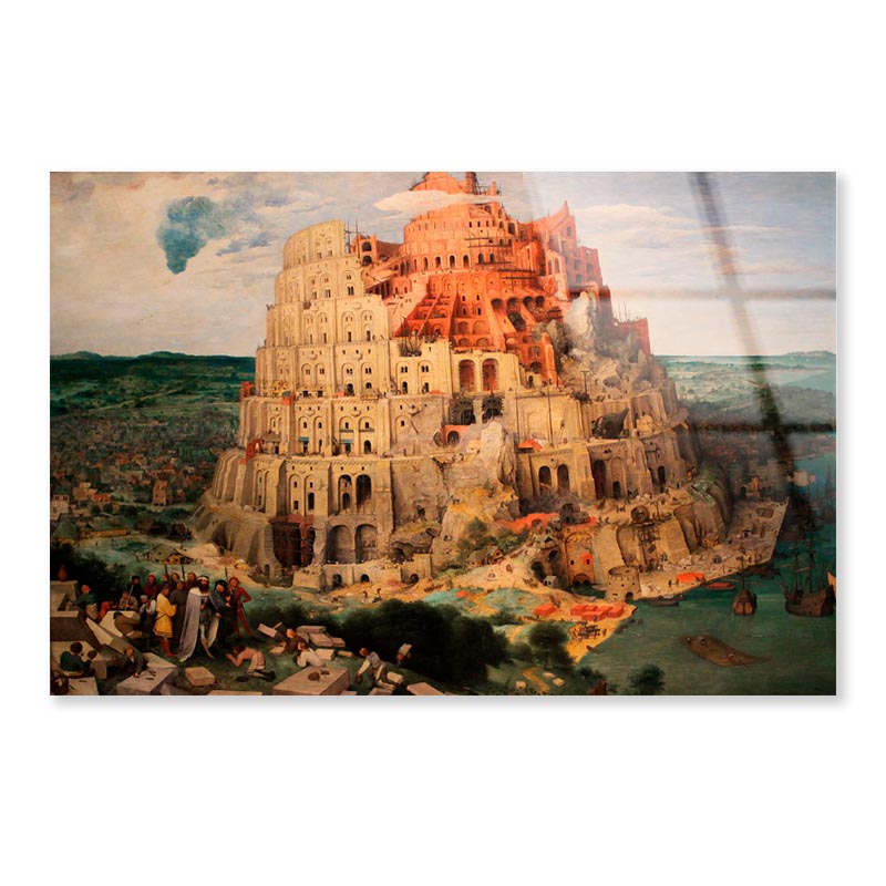 Tower of Babel by Pieter Bruegel the Elder Acrylic Glass Print Tempered Glass Wall Art 100% Made in Australia Ready to Hang