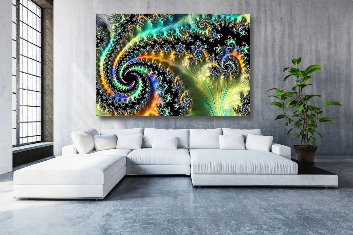 Abstract Design Art Acrylic Glass Print Tempered Glass Wall Art 100% Made in Australia Ready to Hang