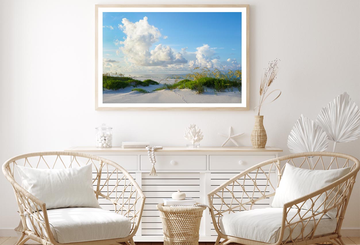 Early Morning Light on A Beautiful White Sand Beach of The Florida Gulf Coast Home Decor Premium Quality Poster Print Choose Your Sizes - Bella Home Decor