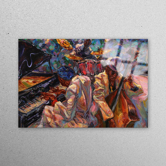 Jazz Music Wall Art Acrylic Glass Print Tempered Glass Wall Art 100% Made in Australia Ready to Hang