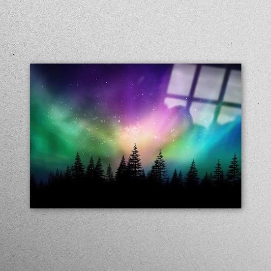 Northern Light Wall Art Acrylic Glass Print Tempered Glass Wall Art 100% Made in Australia Ready to Hang