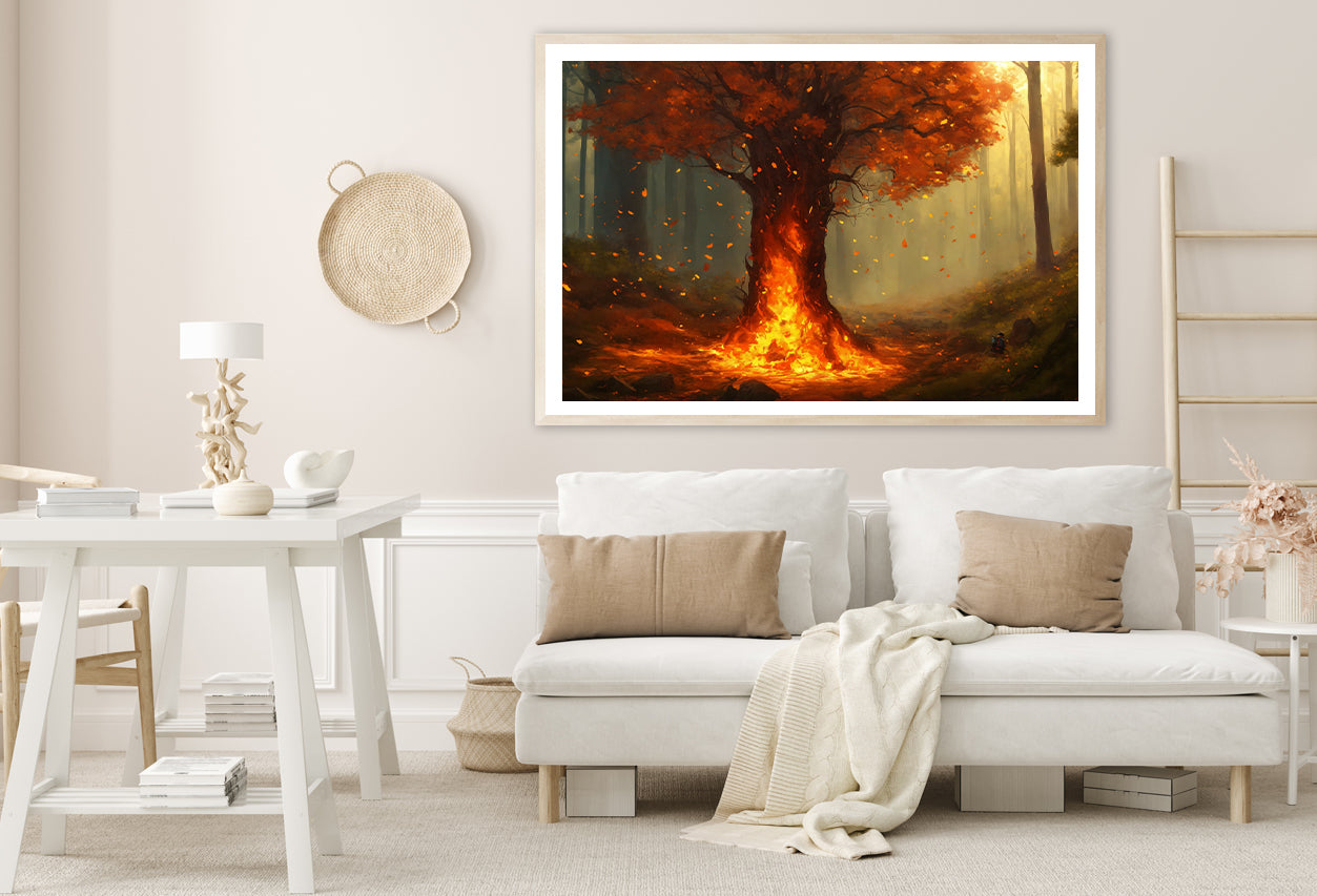 Autumn Tree in the Forest Home Decor Premium Quality Poster Print Choose Your Sizes - Bella Home Decor